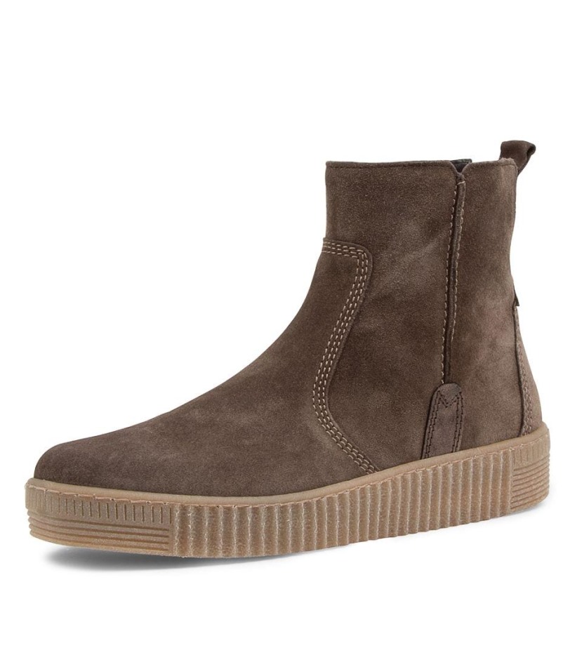 Gabour | Bottines Exclusives En Daim Tartufo Abarcy